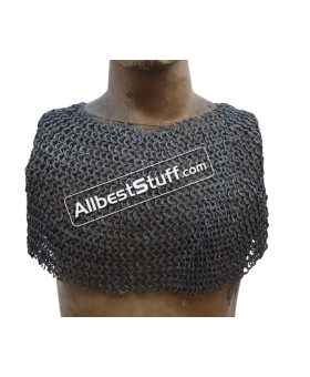 9 MM Full Flat Riveted Dome Riveted Chain Mail Camail