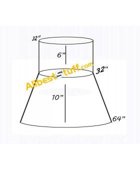Flat Riveted Solid Ring Camail Steel 9 mm Medium Tube Style