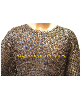 Viking Armour Flat Riveted Chain Mail XL 52 Chest