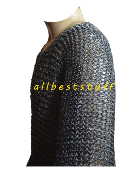 XXL Strong Viking Chain Mail Hauberk Round Riveted Chest 62