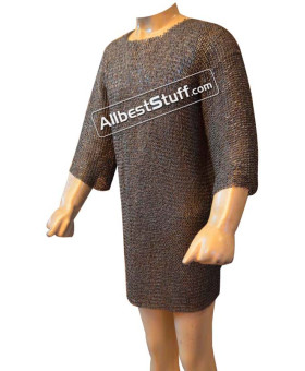 Medieval Chainmail 6 MM Rust Proof Chest 35 Full Sleeve