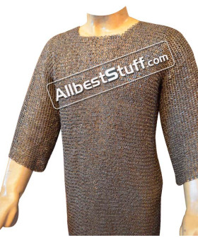 Riveted 6 MM Chainmail Shirt Rust Proof Chest 34 inches