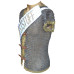 Chain Mail Riveted Jacket with Leather Fasteners