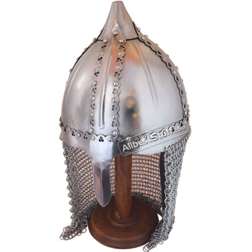 Russian Boyar Helmet - Gnezdovo Helmet With Chain Mail